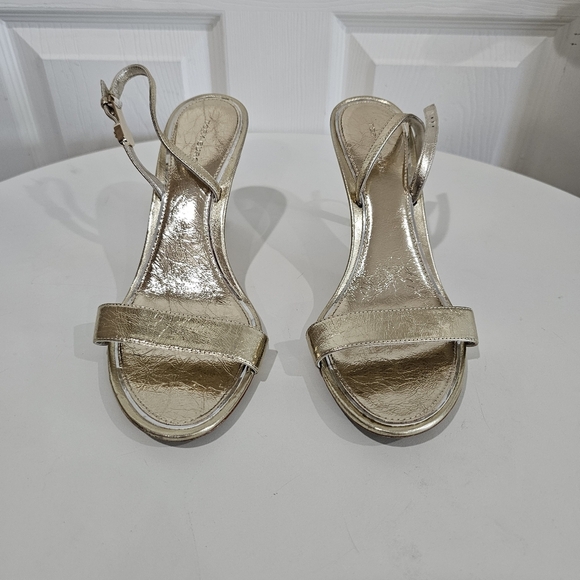 Tory Burch Double T Buckle Slingback Sandal Heels - Picture 2 of 7